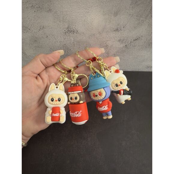 Monster Keychain Bundle (4-Pack) Labubu Style Collectible - Picture 2 of 10